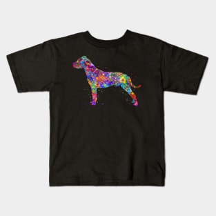 Dogo argentino dog watercolor Kids T-Shirt